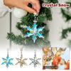 Annual Christmas Ornaments Crystal Snowflake Star, Sparkly Crystal Ornaments For Christmas Tree, Beautiful Christmas Ornaments For Women Girls