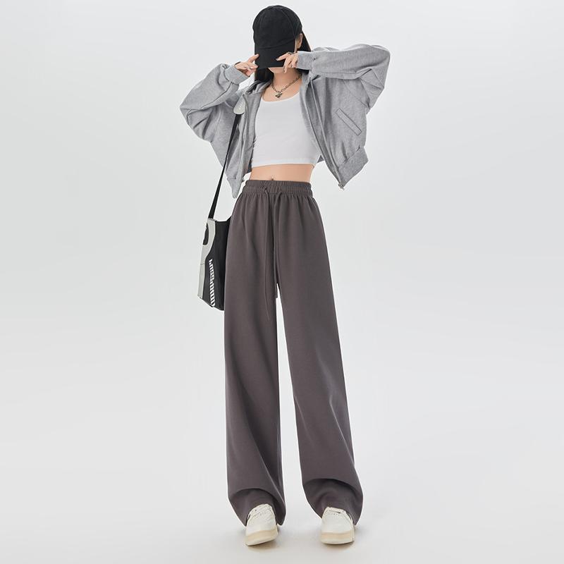 Спортивные штаны для бега, женские широкие мешковатые брюки, весенние летние женские брюки большого размера с высокой талией, женские спортивные штаны, брюки