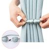 2pcs Vintage Style Magnetic Curtain Tiebacks with Rope - Decorative Plastic Holdbacks for Elegant Window Treatment