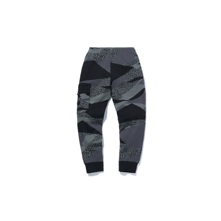 Баскетбольная серия Li Ning Badfive, повседневные удобные спортивные брюки с манжетами, мужские брюки, черный камуфляж AKLQ503-1