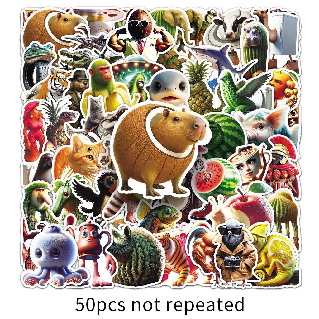 50 Shanhaijing Graffiti Stickers Decorative Water Cup Computer Tablet Suitcase Stickers