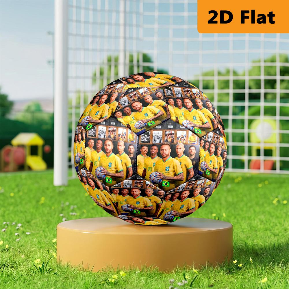 Vibrant Brazil Soccer Spirit Soccer Ball Suitable for both training and competition Very elastic