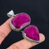 Ruby Gemstone Pendant Solid 925 Sterling Silver Pendant Jewelry Gift For Unisex