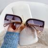 Модные солнцезащитные очки Женские Роскошный бренд Дизайнерские Квадратные Безободковые Солнцезащитные очки Мужские Океанская пленка Большая оправа Солнцезащитные очки