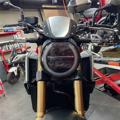 Мотоциклетная фара Cafe Racer Черный ветровой щиток Ветроотражатель Ветровое стекло Универсальный для Honda CB650R CB1000R CB 650 1000