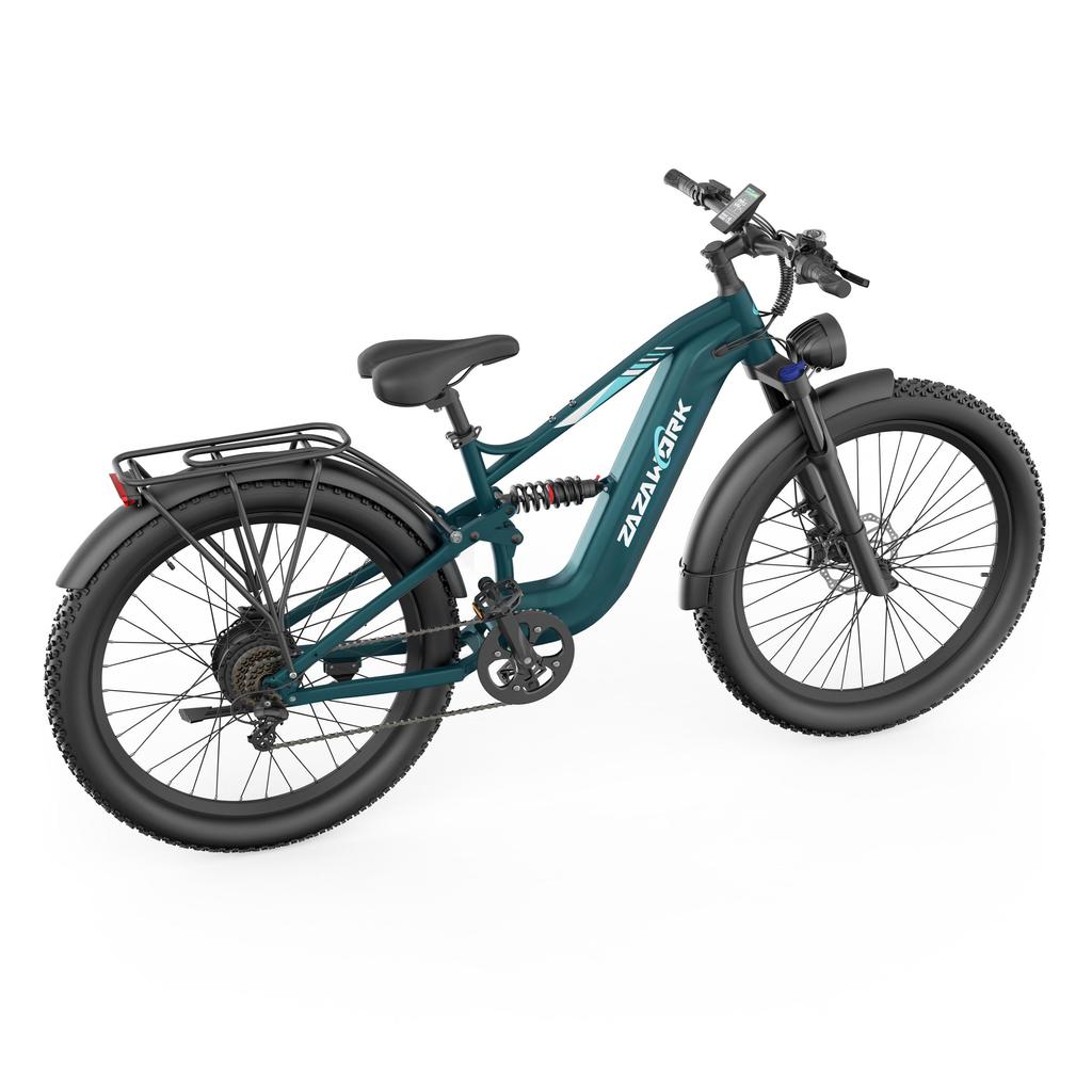 ZAZAWORK CF500 Electric Mountain Bike, 48V 20Ah Battery, 90km Range, Hydraulic Disc Brakes