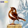 1 шт. Птица ржавого цвета, Уютное украшение для дома и сада, Рустикальное металлическое искусство, Декор для стены заднего двора, Украшение для двора из кованого железа