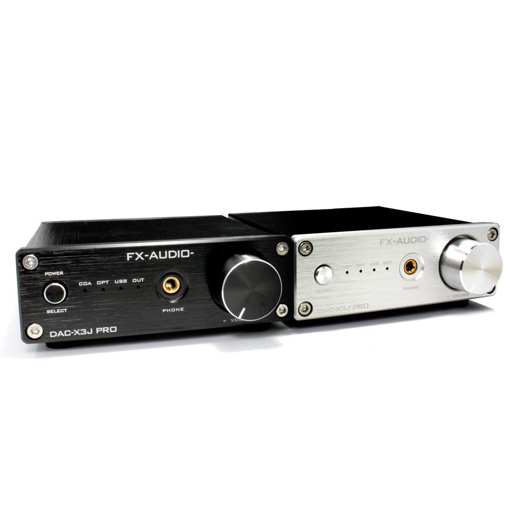 FX-AUDIO-DAC-X3J PRO [Black] Hi-Res DAC with ES9023P USB Bus-Powered, High-Power Headphone Amplifier, Optical and Coaxial Digital, 3 Inputs