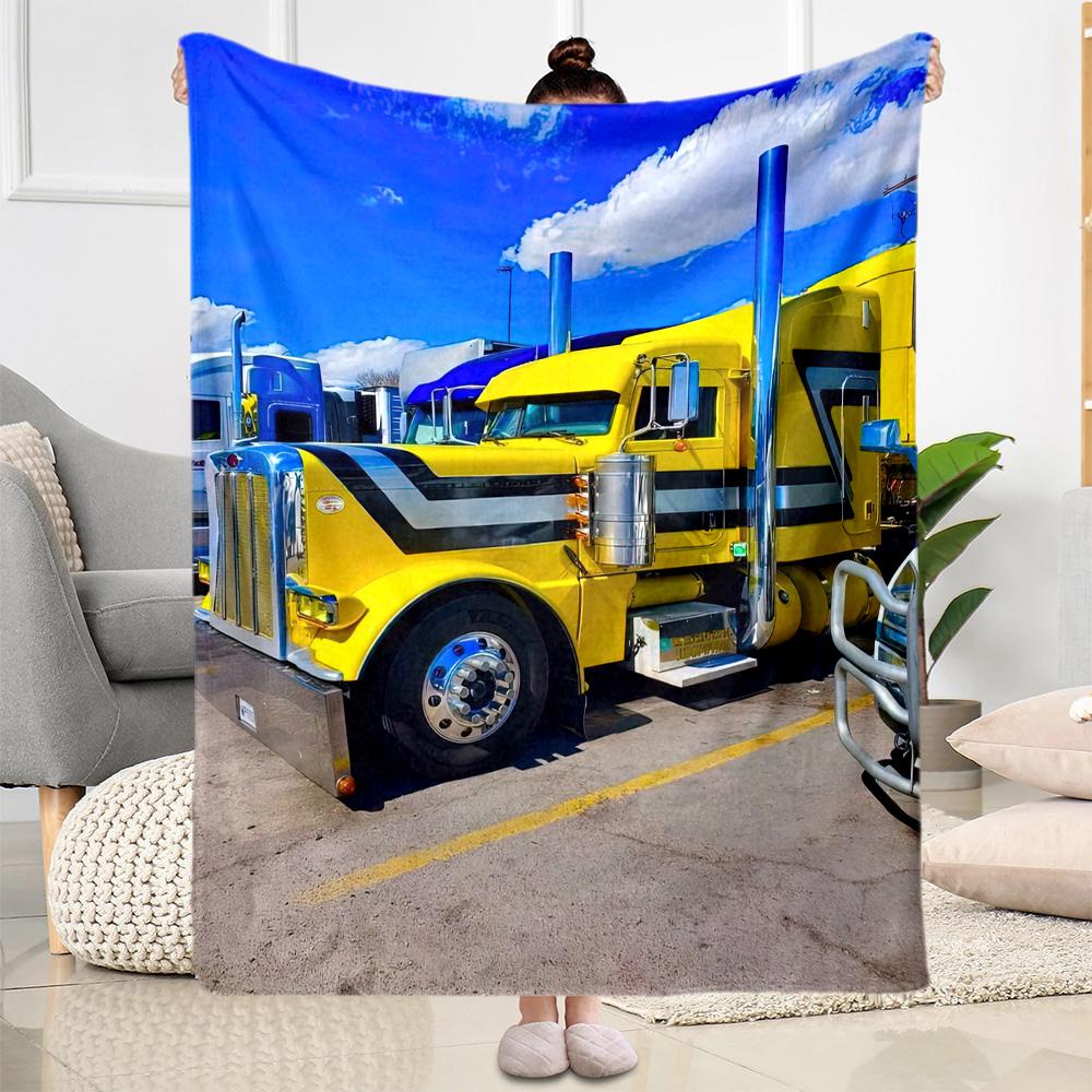 Kw Heavy Trucks Blanket Comfortable Great For Office Chair Office Livingroom For All Seasons Warmthful Decor Best Holiday Gift For Friends Family