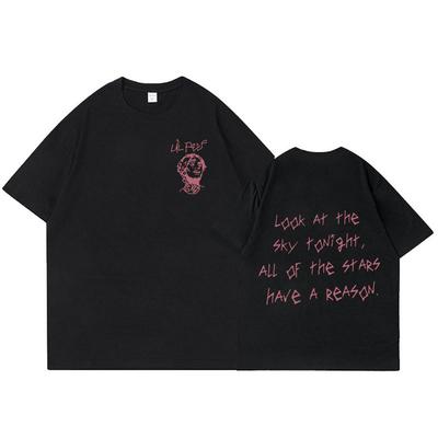 Графическая футболка с изображением концерта рэпера Lil Peep, унисекс, модная, хип-хоп, с коротким рукавом, хлопковая, повседневная, оверсайз