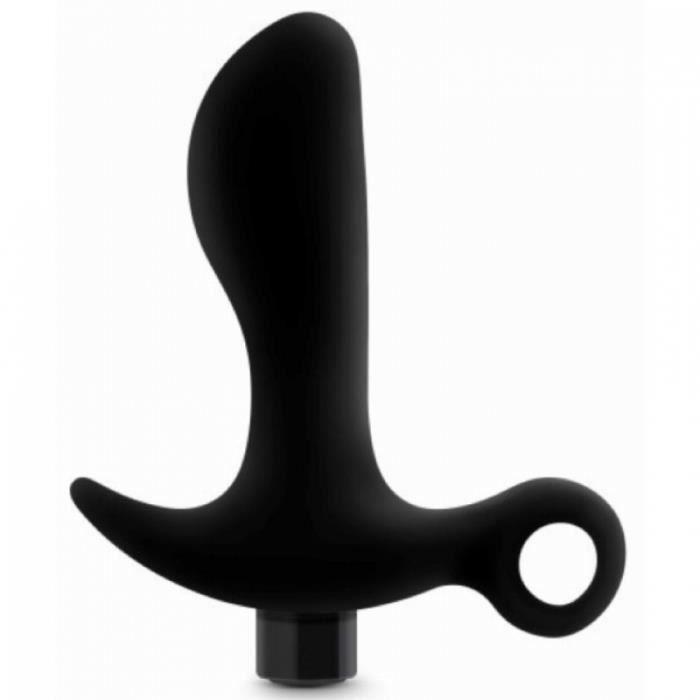Stimulateur de prostate - Anal Adventures - Massager One - 8cm insérable - 3cm large - Silicone noir