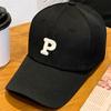 Мужская летняя бейсболка с вышивкой буквы P для защиты от солнца, дышащая