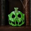 Unique Halloween Skull Decor 3D Printed Pumpkin Candle Holder, Hollow Design Table Centerpiece Figurine, Multifunctional Ambient Lampshade for