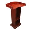 Подиумная стойка красного сандалового цвета, современный минималистский устойчивый кафедральный стол для конференц-зала