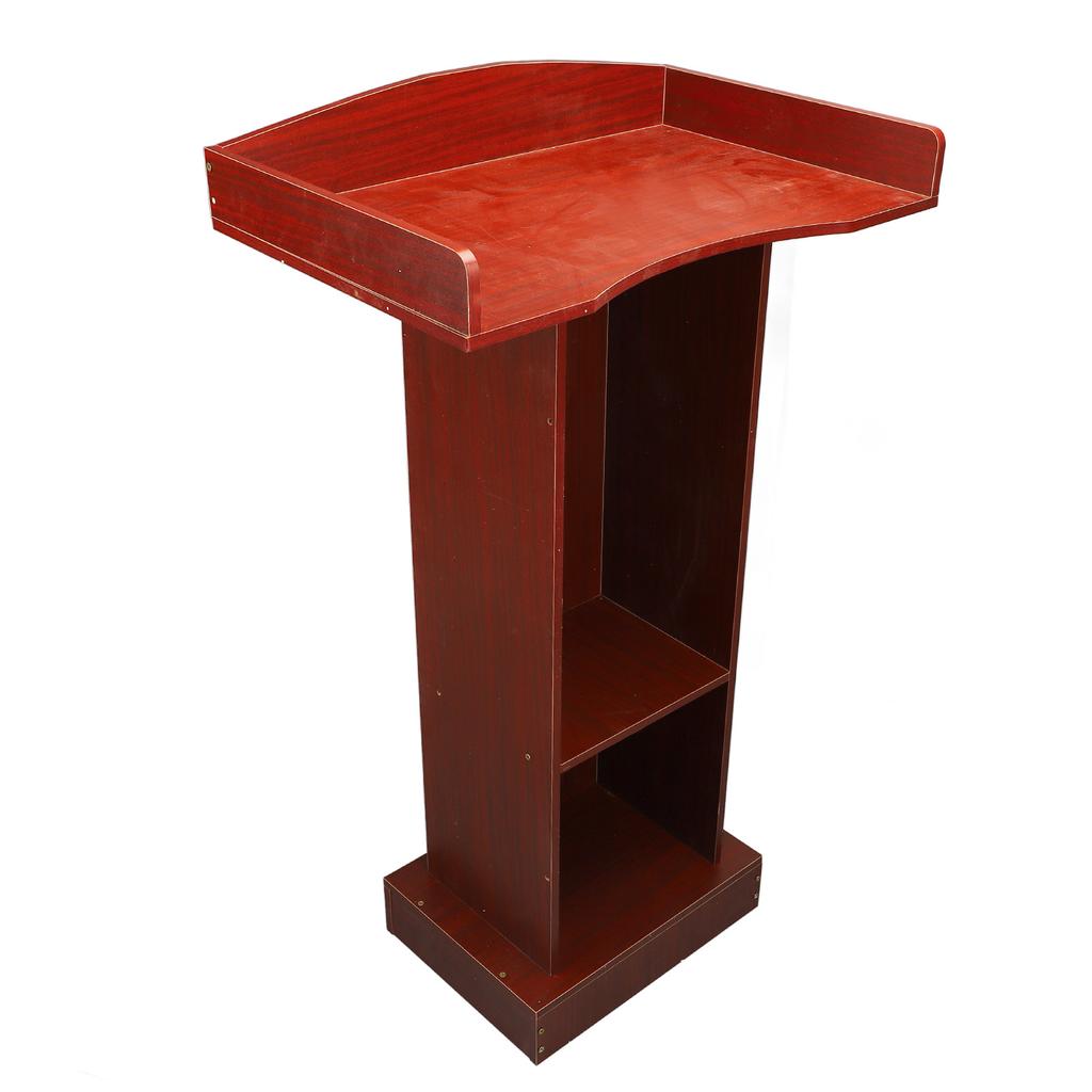 Подиумная стойка красного сандалового цвета, современный минималистский устойчивый кафедральный стол для конференц-зала