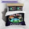 3 шт. Постельное белье с индивидуальным именем Sally Face Комплект Пододеяльник Застежка Включает 1 Пододеяльник и 2 Наволочки для Всех Сезонов Декор Спальни