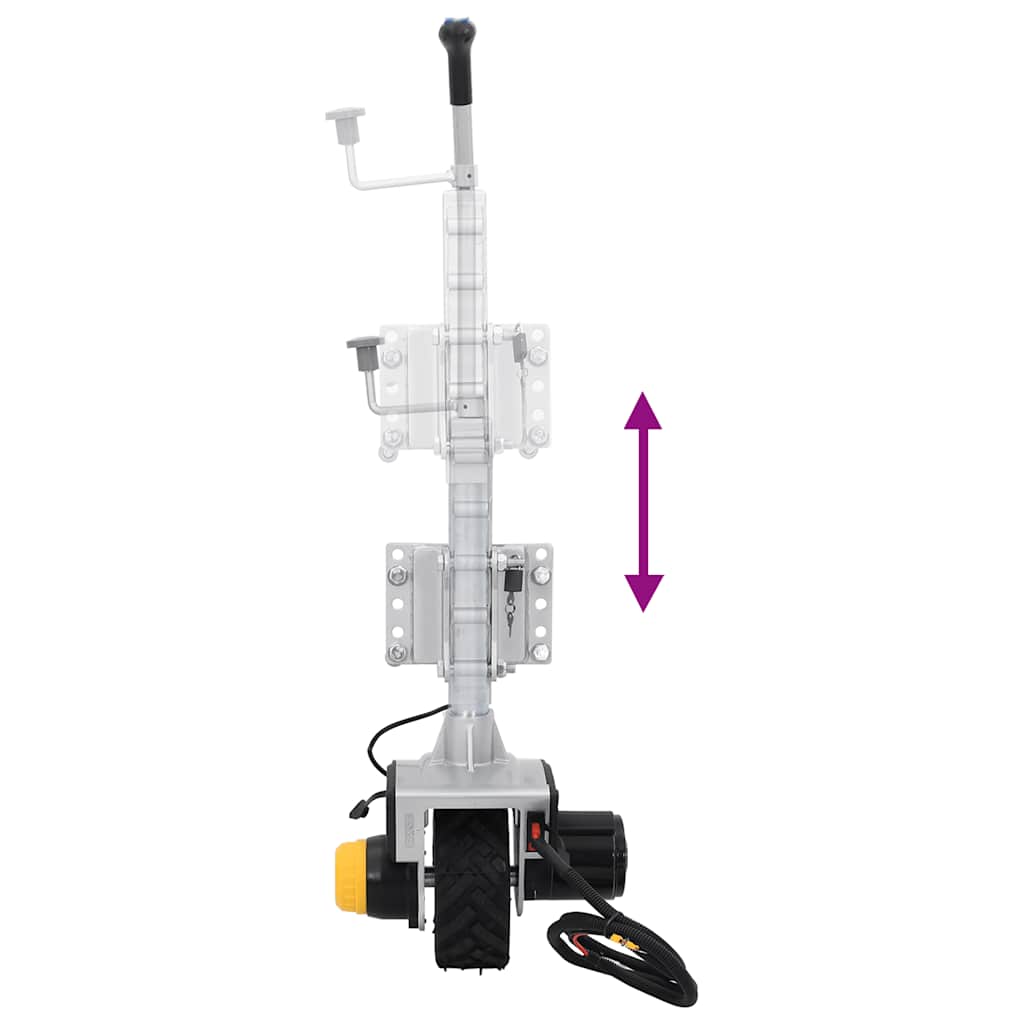 Trailer Support Wheel 12 V 550 W Aluminum