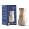Pure Copper Bedroom Bottle with Inbuilt Glass - Floral Design, Drinkware & Serveware, Perfect for Home, Office, and Gifting