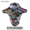 Short/Long Mud Removal Bicycle Parts Fender Front/Rear Bicycle Mudguard MTB Bike