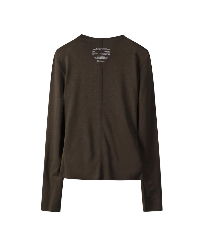 RECODE Mock Neck Edge Top_Rqtaa24586Brx