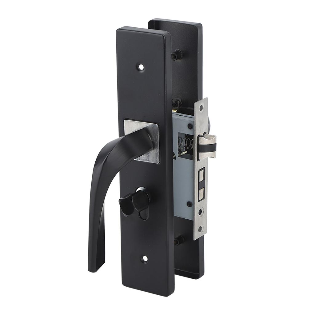 Замок для спальни, комплект для интерьера, ванной комнаты, бесшумный, из алюминиевого сплава с ручкой из цельного дерева