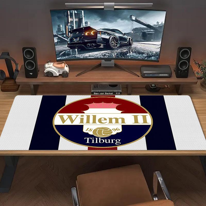 Willem II Tilburg Print  Cushion Non-slip Laptop Tablet Big Mousepad XXL Mat Mini PC Playmat With Lock edge