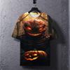 Terrifying Monster Girl Pattern Kids T-shirt Summer Outdoor Street Loose Tees Tops Short Sleeved Casual Boy's and Girl's Clothing