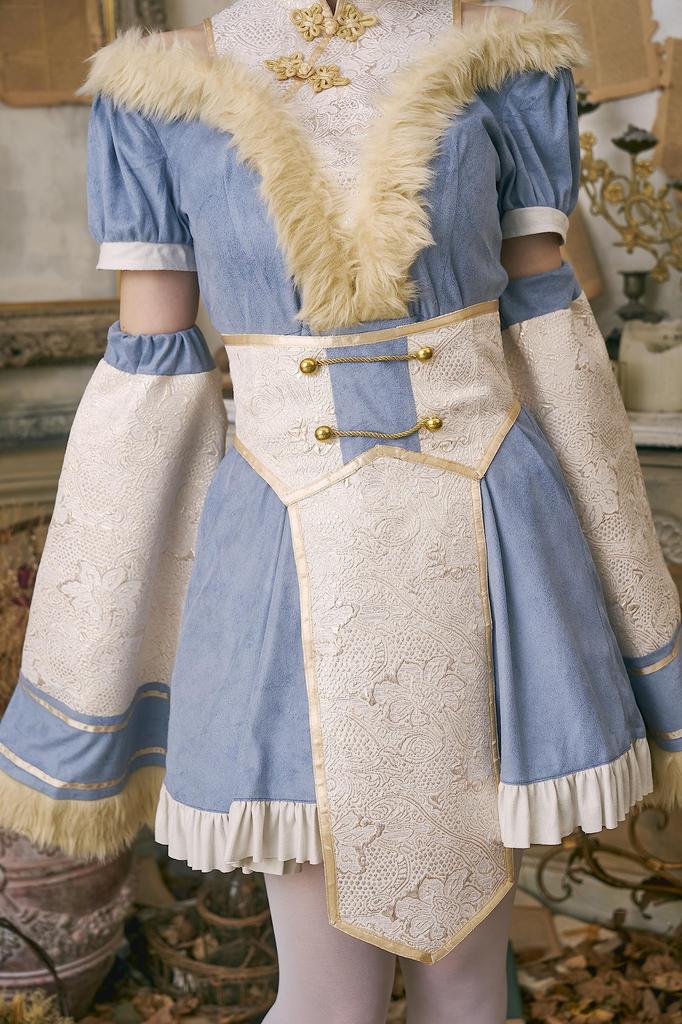 Clearstone Dusty Confit Cosplay Halloween Fox Kyonshi Blue Women's