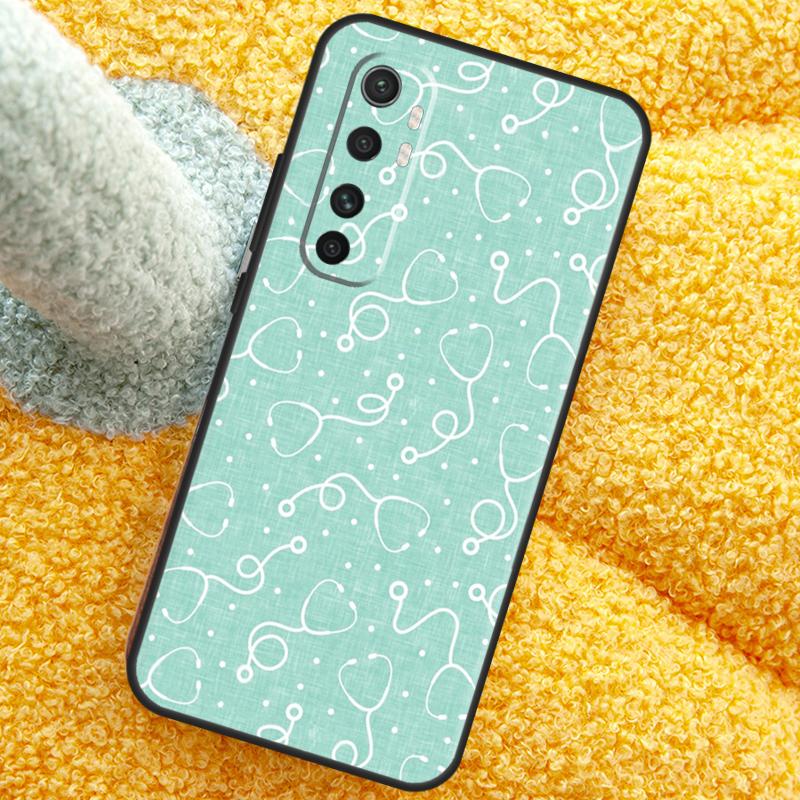 Милый Чехол-Сердечко со Стетоскопом для Xiaomi 15 Ultra 14 13T 14T 15T 17 Pro Max Чехол для POCO X7 Pro X5 X6 F5 F6 F7 F8