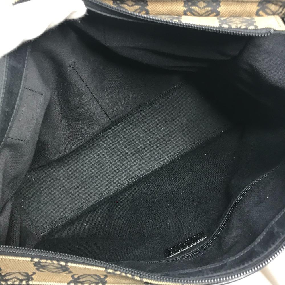 LOEWE Anagram logo Hand Bag Bag Tote Bag Business bag Leather/Canvas Black