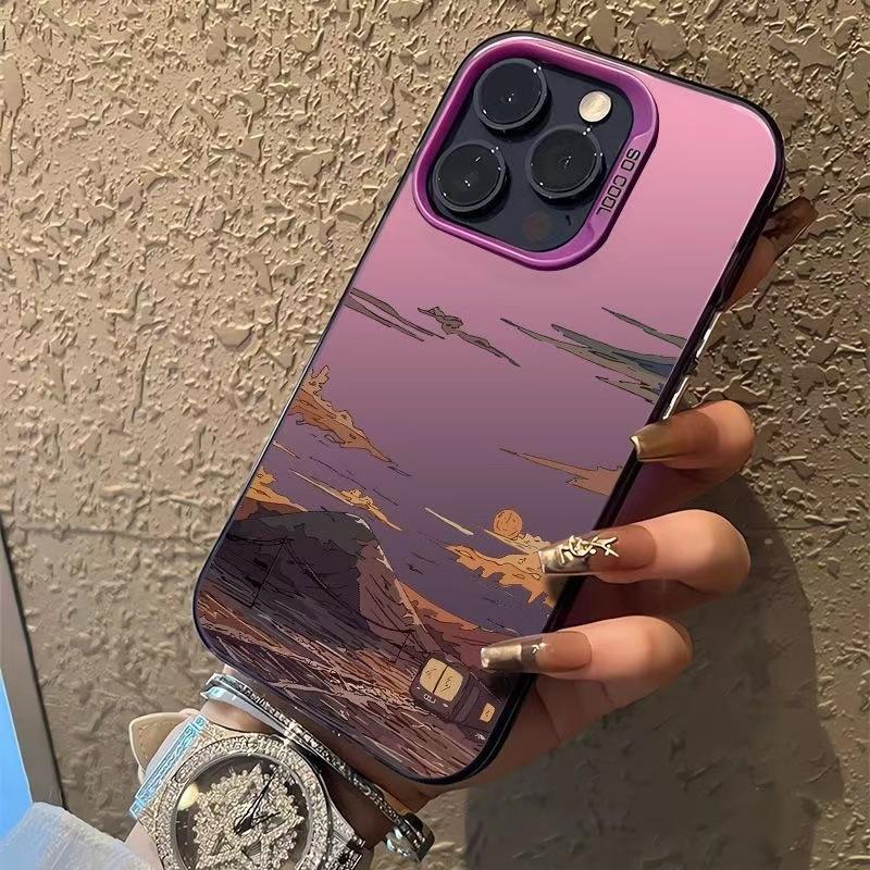 Новый закат подходит для чехла для мобильного телефона iphone17 Apple 15promax/14 противоударный 13pro16 Европа и Америка 11xr.