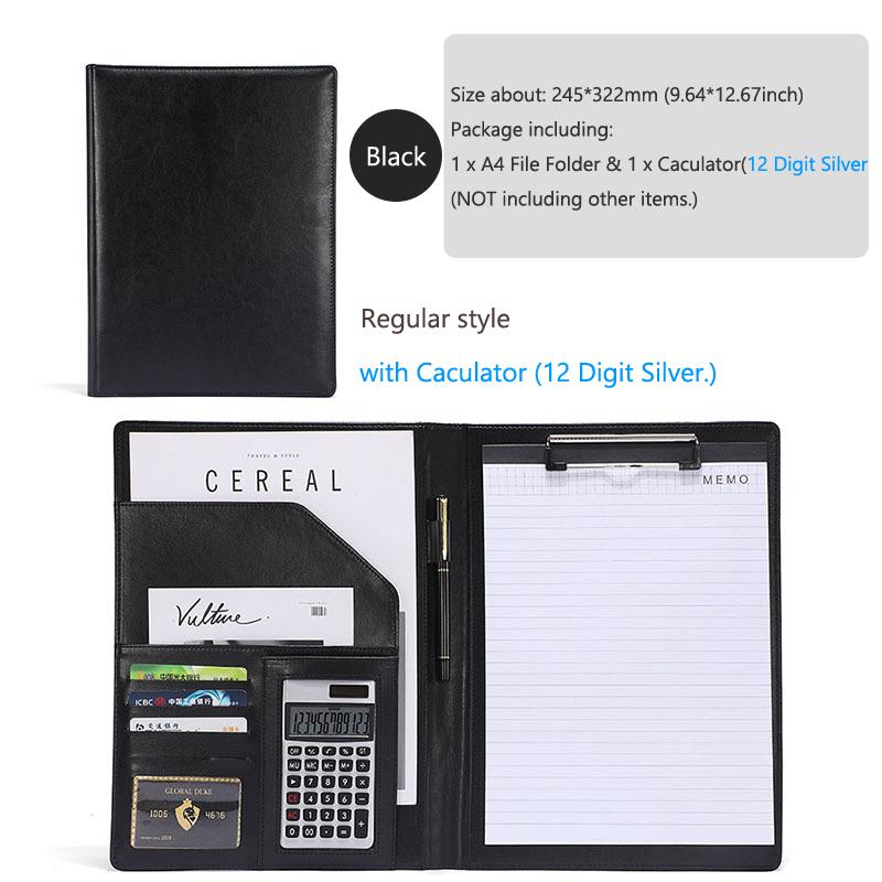Папка-регистратор Padfolio Man PU Padfolio формата A4, портфель, держатель для деловых документов, металлический планшет, органайзер для документов, офис