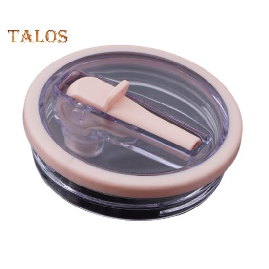 40oz Tumbler Flip Straw Lid Replacement Leak-Proof Splash Resistant Cover for Cup BPA-Free Reusable Glass Lid with Folding Straw