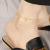High-Value Titanium Steel Tassel Anklet for Women - Non-Fading Stylish Beaded Foot Chain
