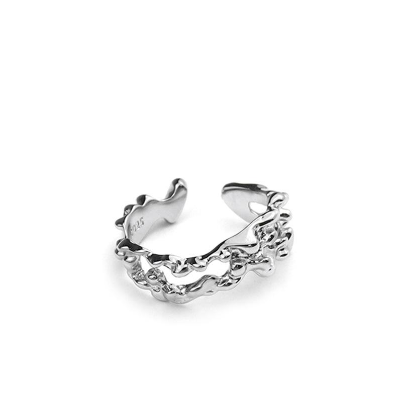 ANENJERY Полые нерегулярные геометрические кольца для женщин и мужчин, золотые ювелирные изделия на день рождения, подарки