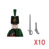 Военные строительные блоки Фигурки солдат Подарки Игрушки Оружие Средневековый госпиталь Львиное сердце Тевтонский рыцарь Наполеоновские войны Серия