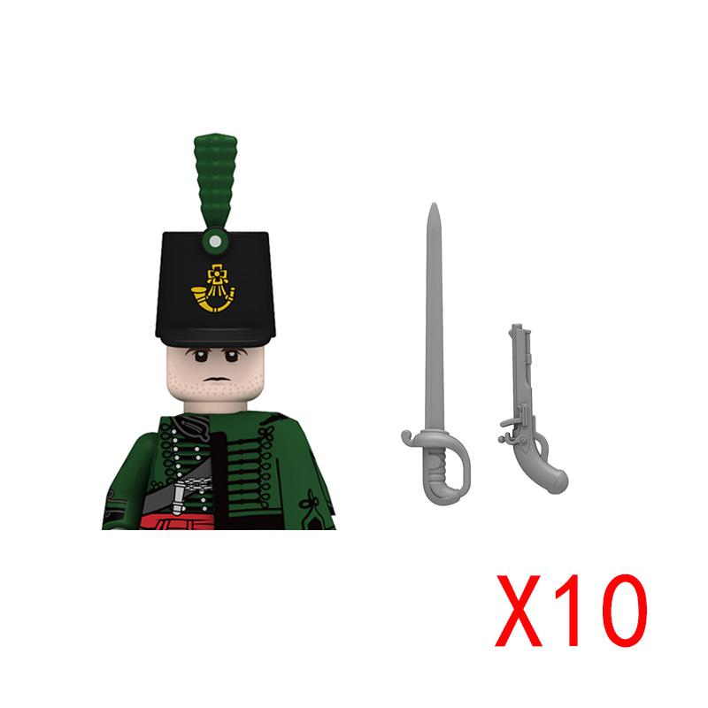 Военные строительные блоки Фигурки солдат Подарки Игрушки Оружие Средневековый госпиталь Львиное сердце Тевтонский рыцарь Наполеоновские войны Серия
