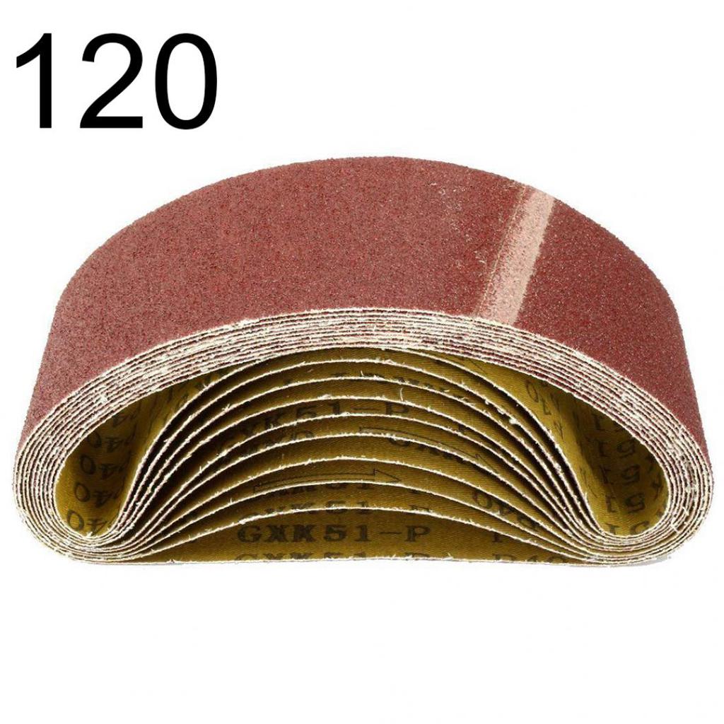 10 шт. кольцевая клейкая шлифовальная лента с абразивным зерном в ассортименте, шлифовальная машина для наждачной бумаги