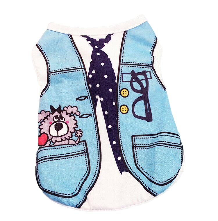 Dog Cat Puppy Kitten Pet Cartoon Spring Summer Autumn Cotton Clothes Clothing Vests Coats Jackets Shirt Dresses Costume