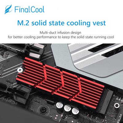 FinalCool M2 2280 SSD Алюминиевый радиатор M.2 SSD NVMe Радиатор из алюминиевого сплава с термопрокладкой для настольного ПК PS5