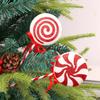 Christmas Lollipop Ornaments 4X Classic Lollipop Ornament Christmas Tree Candy Red And White Color Foam Lollipop Seasonal Decors