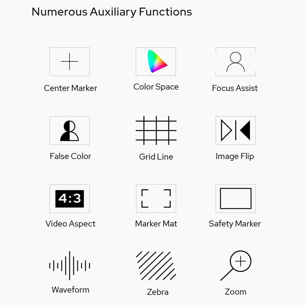 Godox GM6S 5.5 Inch 4K Camera Monitor 1200nit Ultra-bright Video Monitor for DSLR Camera 1920 *