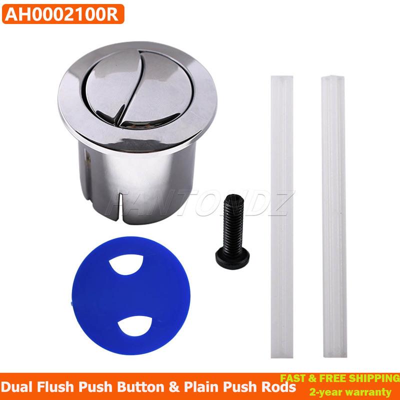Для Roca D1D Кнопка двойного смыва и простые толкатели Короткий корпус AH0002100R Хромированная кнопка двойного смыва Старый стиль 822040001
