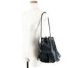 Great J&M Davidson Shoulder Bag Carnival Fringe black leather Women Used