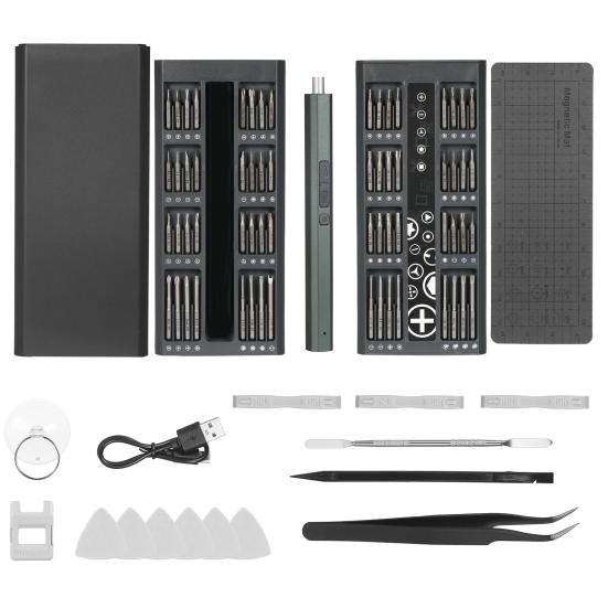 Электрическая прецизионная отвертка Мощный магнитный двигатель Высокоскоростные перезаряжаемые биты для отверток Намагничиватель/размагничиватель Прецизионный