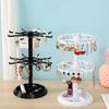 Rotating Earring Storage Rack Female Earring Pendant Jewelry Rack Finishing Bracelet Storage Box Earring Display Rack