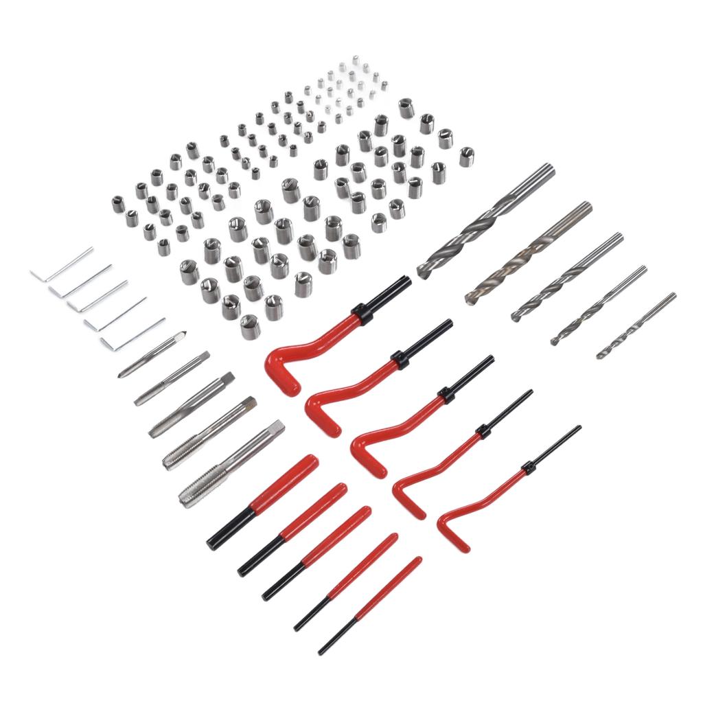 Набор для ремонта резьбы 125 шт. Инструмент для восстановления гаечный ключ спиральное сверло набор M5 M6 M8 M10 M12