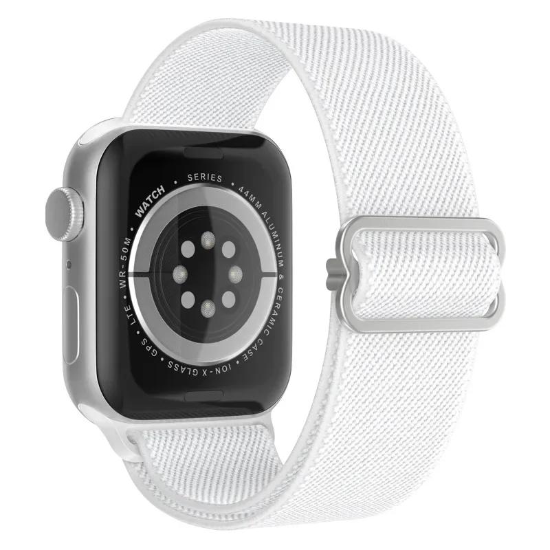 Эластичный нейлоновый ремешок для Apple Watch ultra 2 49 мм Series 9/8/7 41 мм 45 мм 38/42-40 мм/44 мм Богемский браслет ремешок для iWatch 6 5 4 3 Se