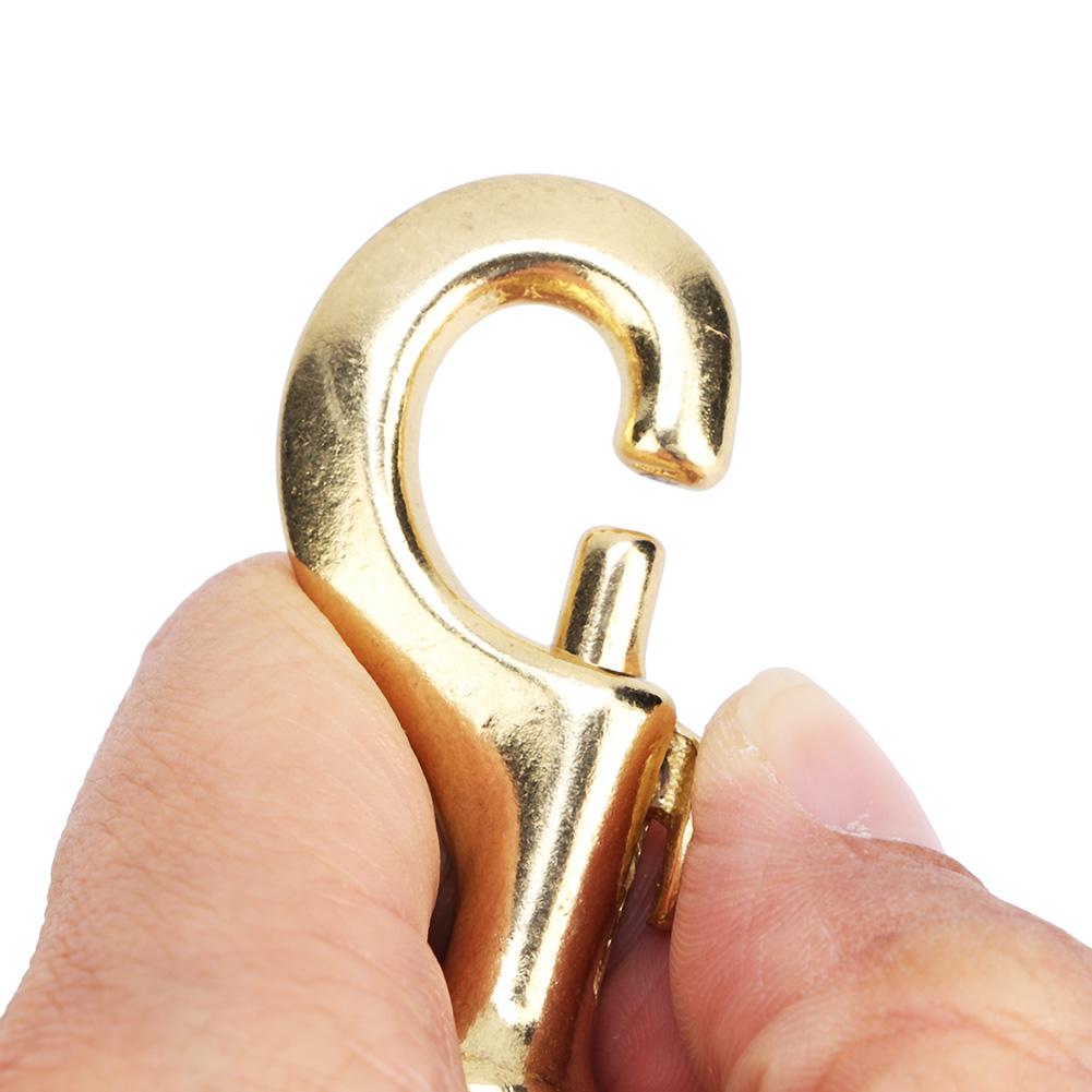 Quality Brass Swivel Trigger Hook High Strength Pet Pet Leash Rope Clip Golden Yellow