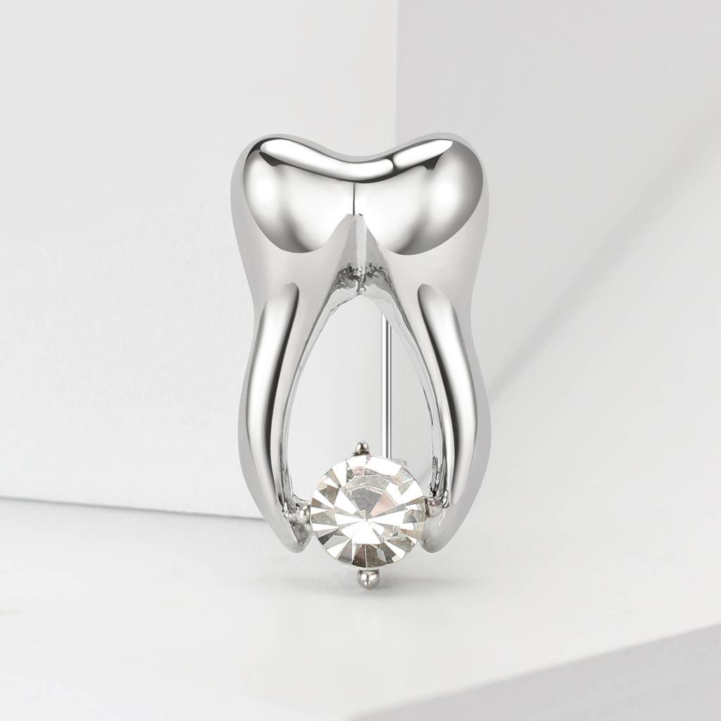 Medical Series Alloy Creative Retro Teeth Brooch Fashionable Personalized Clothing Accessories Chest Flower
